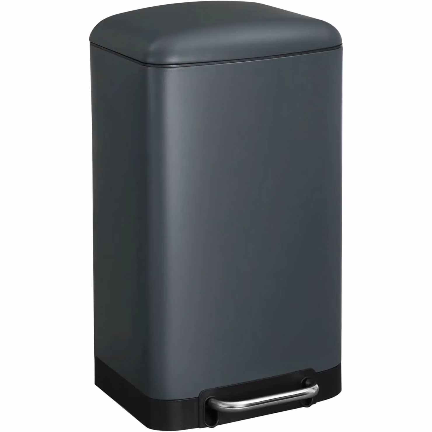 SONGMICS Medium Steel Kitchen Pedal Bin with Soft-Close Lid and Removable Inner Bucket in Anthracite Grey, W/D/H: 30.0 x 34.5 x 42.0 cm – 8