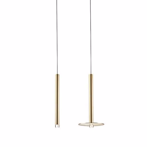 Netlighting LED Slim Ceiling Pendant Candle in Satin Gold
