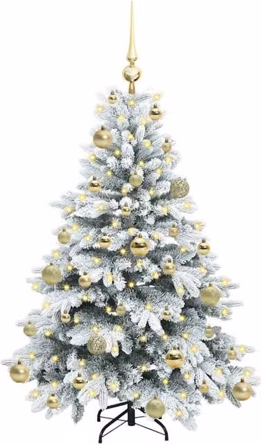 Berkfield Home Beautiful Artificial Christmas Tree with 150 Warm White LEDs, Green, Height: 120 cm – 1