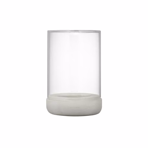 Blomus Calma Hurricane Lantern, Grey, H 22.5 x W 7.0 x D 7.0 cm