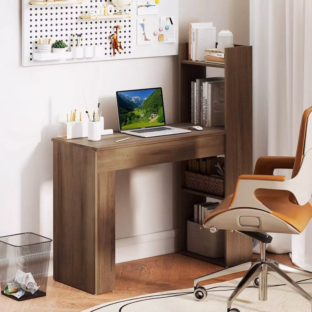 Kelvenix Modern Brown Corner Computer Desk – 2