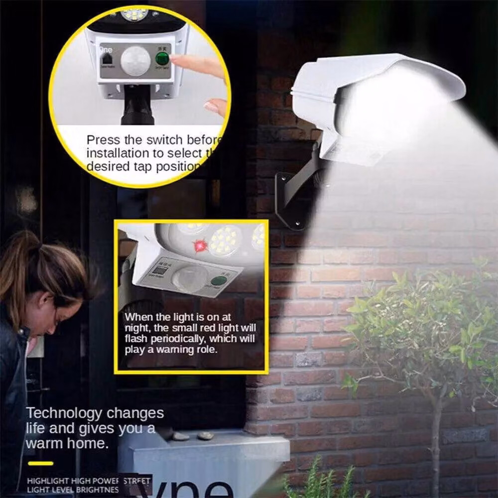NESTLUNE Solar LED Outdoor Wall Light with Motion Sensor in White – 4