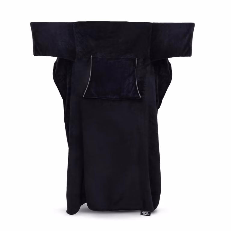 Game Over Store Black Fleece Gaming Blanket with Sleeves for Adults, W/D/H: 170 x 120 x 120 cm
