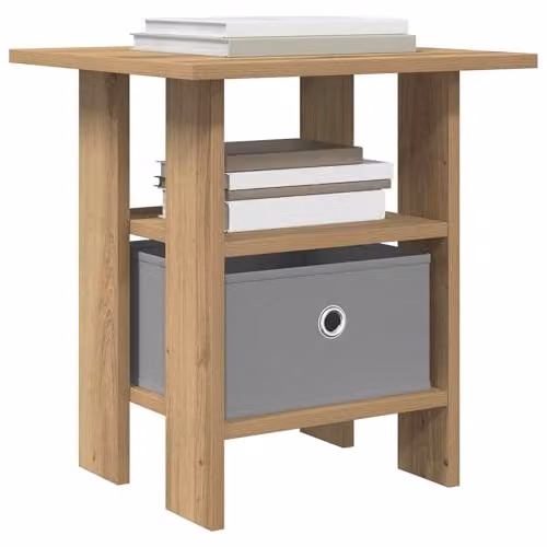 vidaXL Set of 2 Modern Bedside Tables in Oak Brown, W/D/H: 41 x 40 x 45 cm – 1