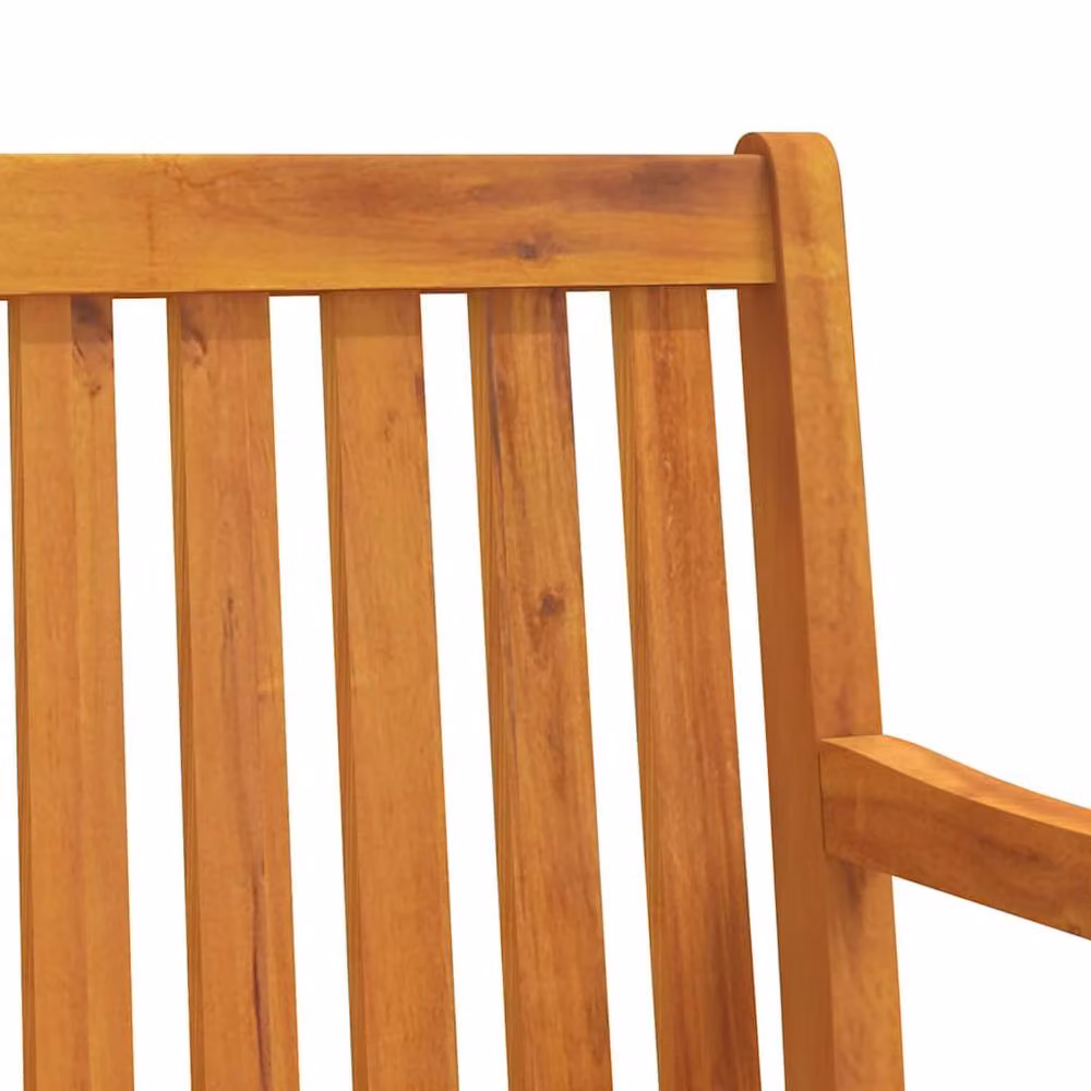 Berkfield Home Garden Swing Bench in Brown Solid Oiled Acacia Wood, Width: 110 cm – 5