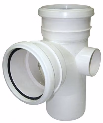 FloPlast 110mm Soil Ring Seal 92.5 Degree Branch, White