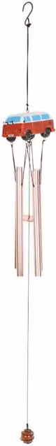 KDMK Red Metal Campervan Adventure Hanging Windchime