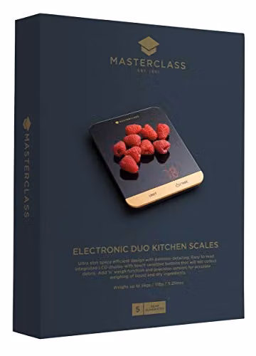 MasterClass Electronic Duo Platform Kitchen Scales in Black with Digital Display and Tare Function – 2