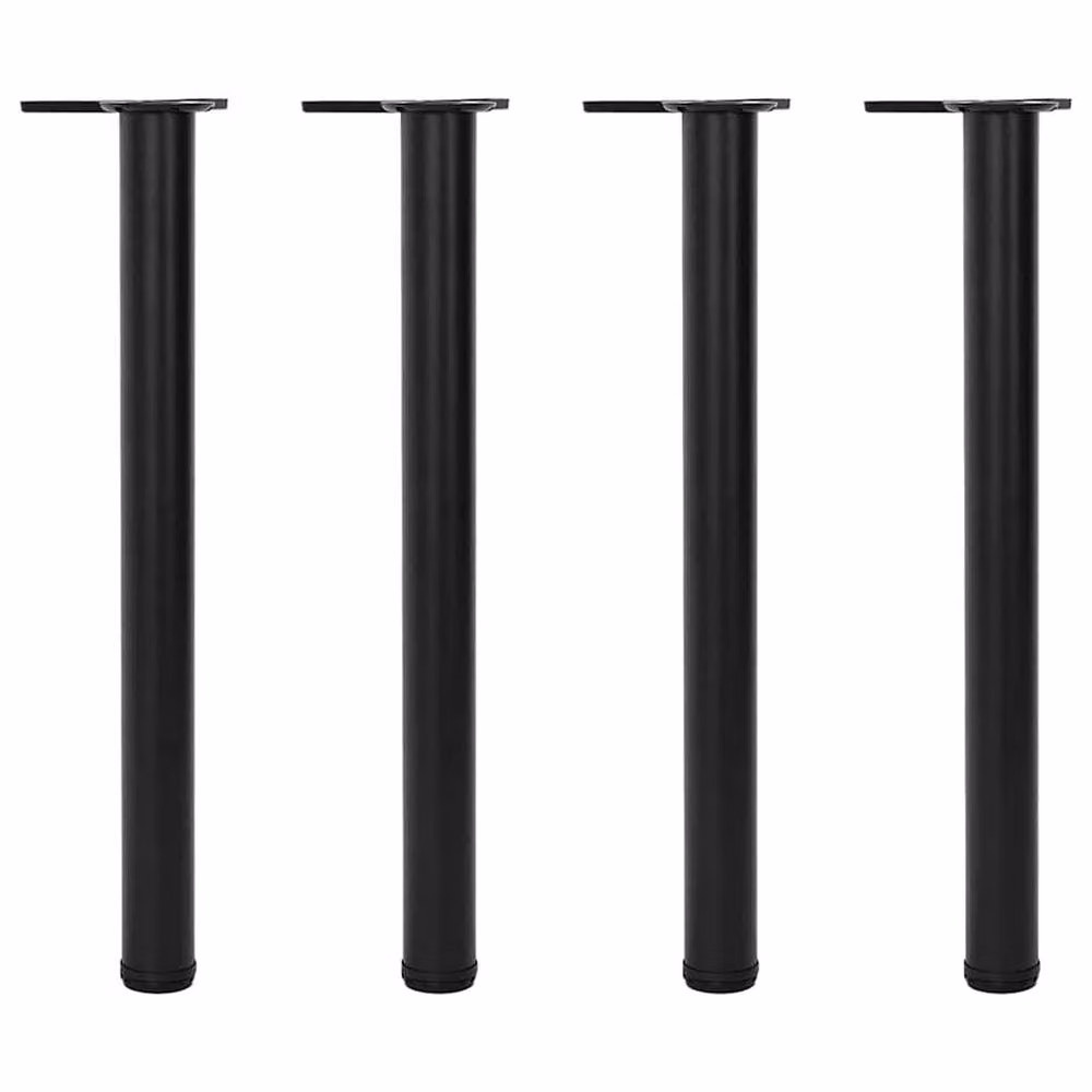 Berkfield Home Set of 4 Height Adjustable Sturdy Table Legs in Black, Height: 71 cm – 2
