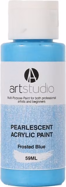 Art Studio Pearlescent Acrylic Paint in Frosted Blue