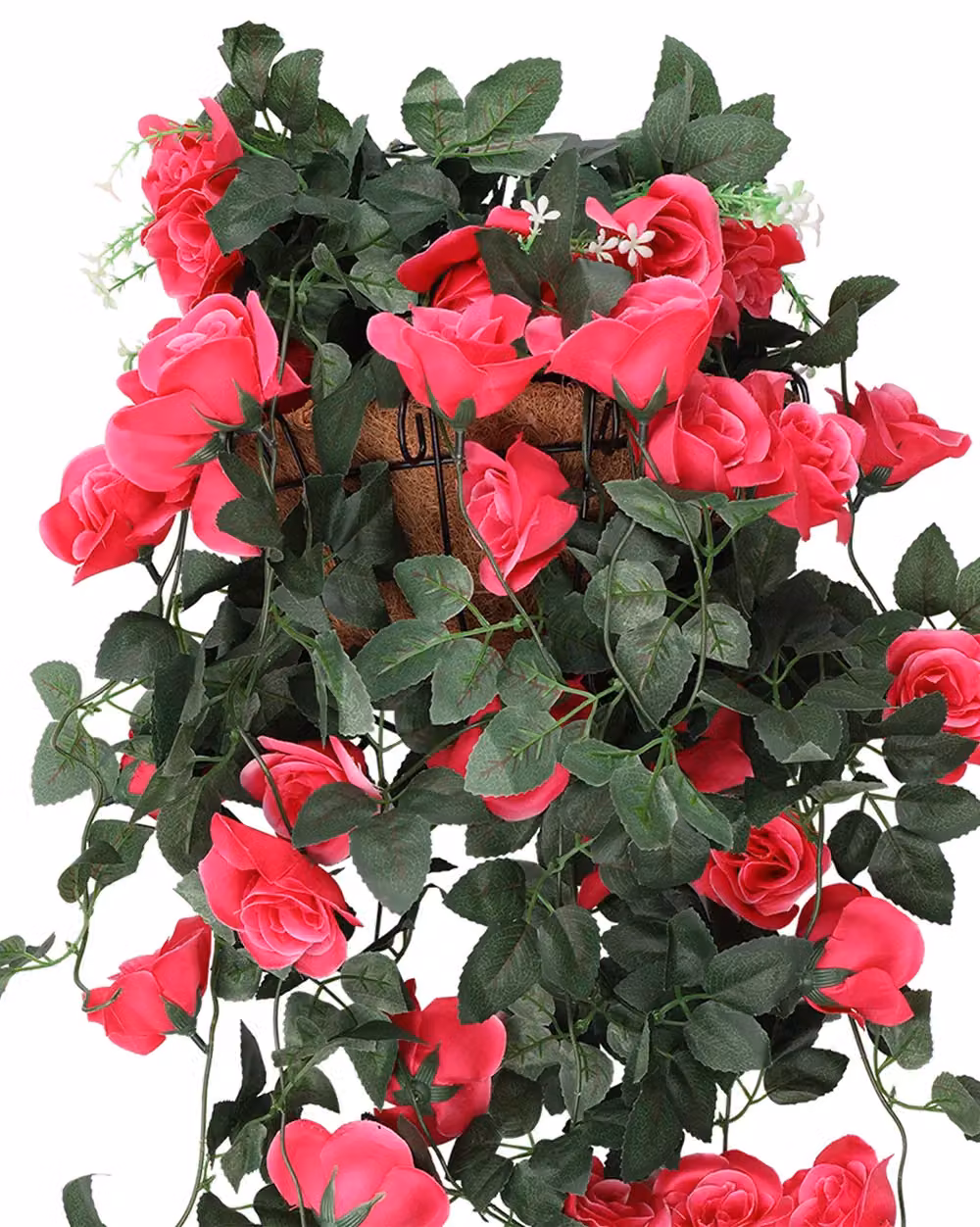 Neel Blue Artificial Rose Garland Vine with 18 Flowers, Length: 110 cm – 3