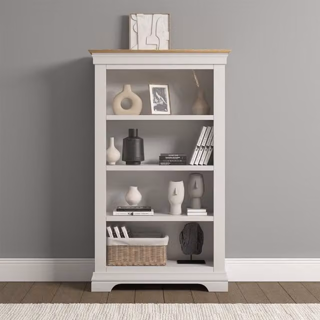 Seconique Bordeaux Bookcase in Ivory Wood