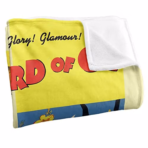 LOGOVISION The Wizard of Oz Silky Touch Super Soft Fleece Throw Blanket, Multicolour and White, W/D/H: 152 x 127 cm – 2