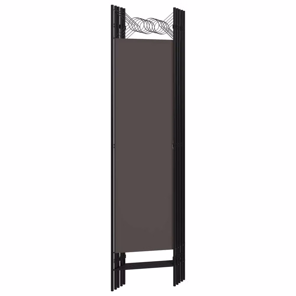 Berkfield Home Practical 5-Panel Room Divider in Anthracite Grey, W: 200 cm, H: 180 cm – 2