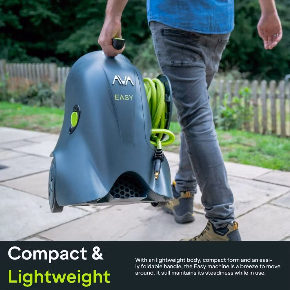 AVA Easy P50 XLarge 130 Bar Pressure Washer Bundle with Hose and Accessories in Dark Green – 2