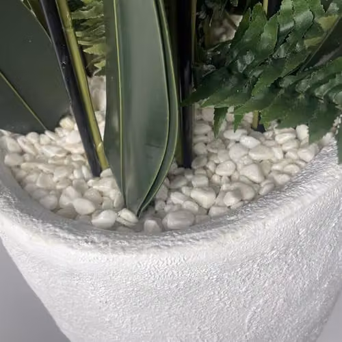 Leaf UK White Orchid Potted Artificial Plant Display, Height: 150 cm – 6