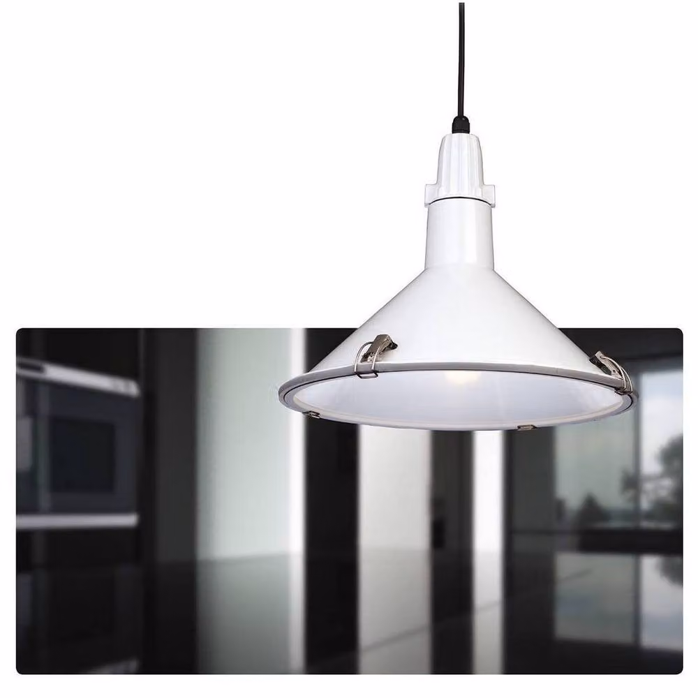 Netlighting Eden Dome Ceiling Pendant Light, White, IP44, E27 – 2
