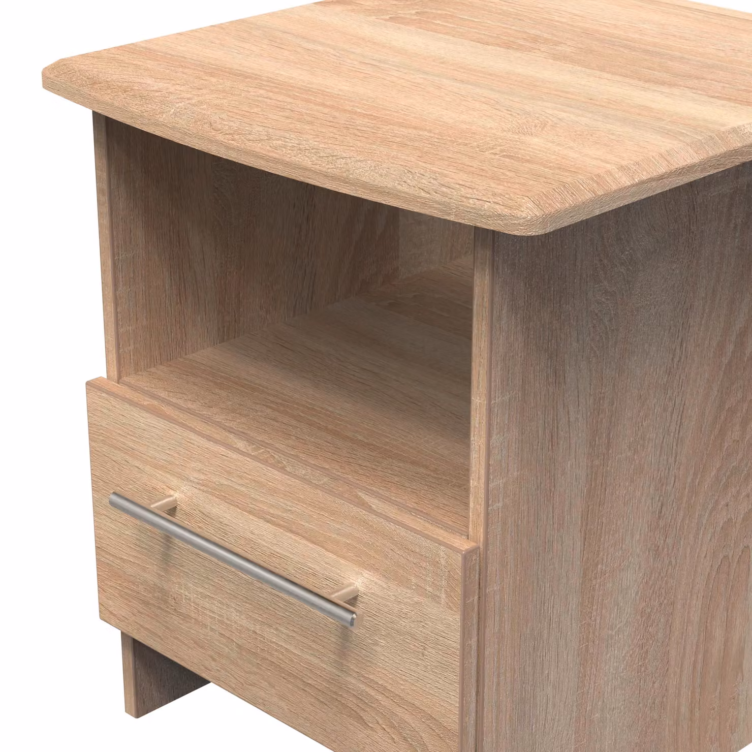 2 U Carlton Light Oak Bottom Drawer Lamp Table – 3