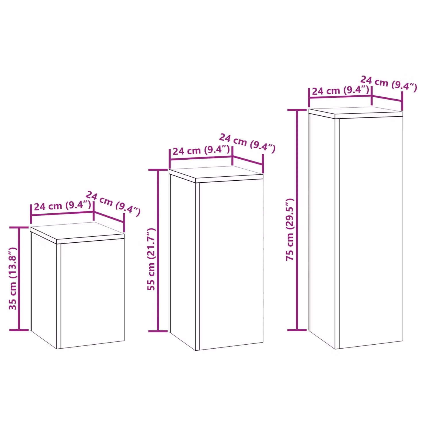Berkfield Home 3-Piece Anthracite Steel Outdoor Planter Set for Garden, Balcony or Terrace – 4