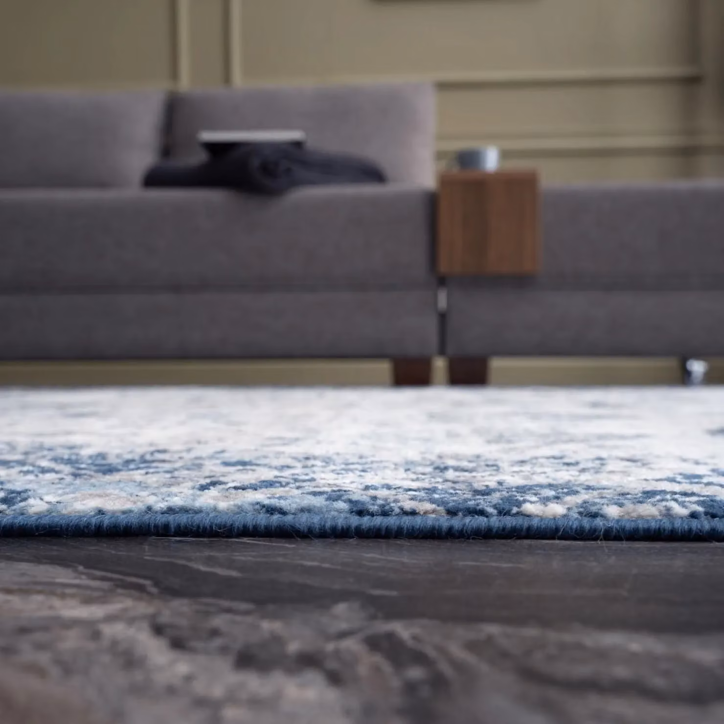 THE RUGS Montana Vintage Oriental Area Rug in Navy and White, W: 160 cm, D: 230 cm – 3