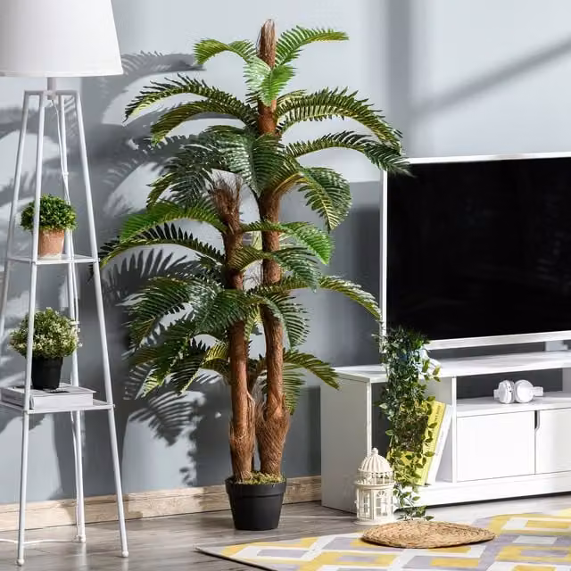 Outsunny Artificial Green Fern Plant Tree, Height: 150 cm – 1