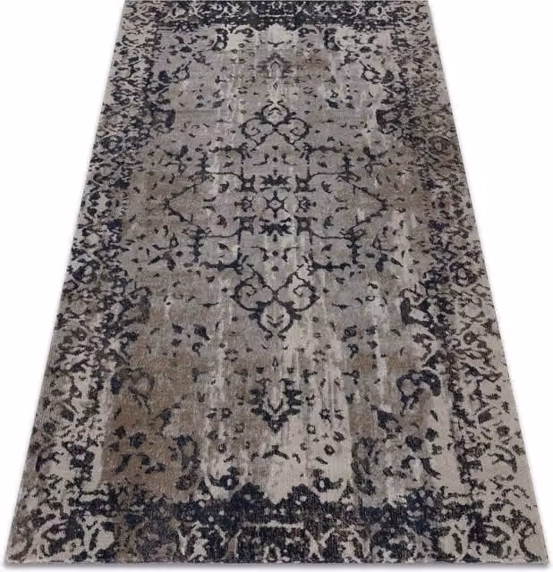 RugsX Mundo Beige Rectangular Rug, W: 140 cm, D: 190 cm