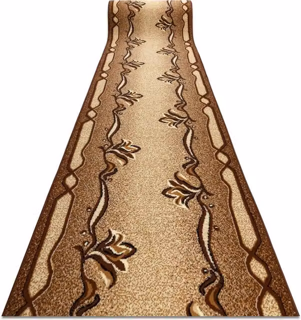 RugsX Bcf Krzyś Runner in Brown, W: 80 cm, L: 140 cm
