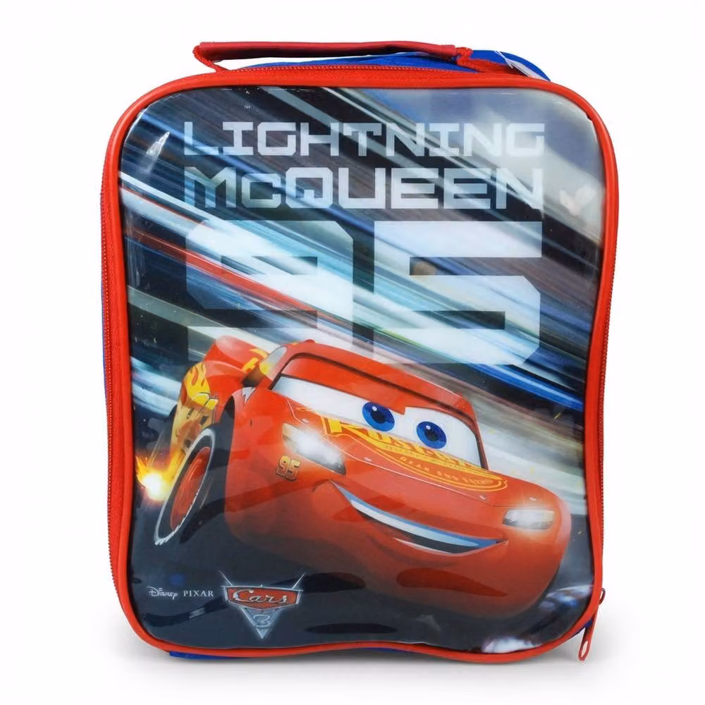 Disney Cars Men's 3-Piece Insulated Lunch Set in Red, including Lunch Bag, Lunch Box and 330ml Sports Bottle – 2