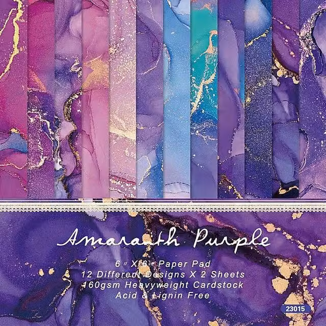 Syntego Purple Marble Construction Paper Set