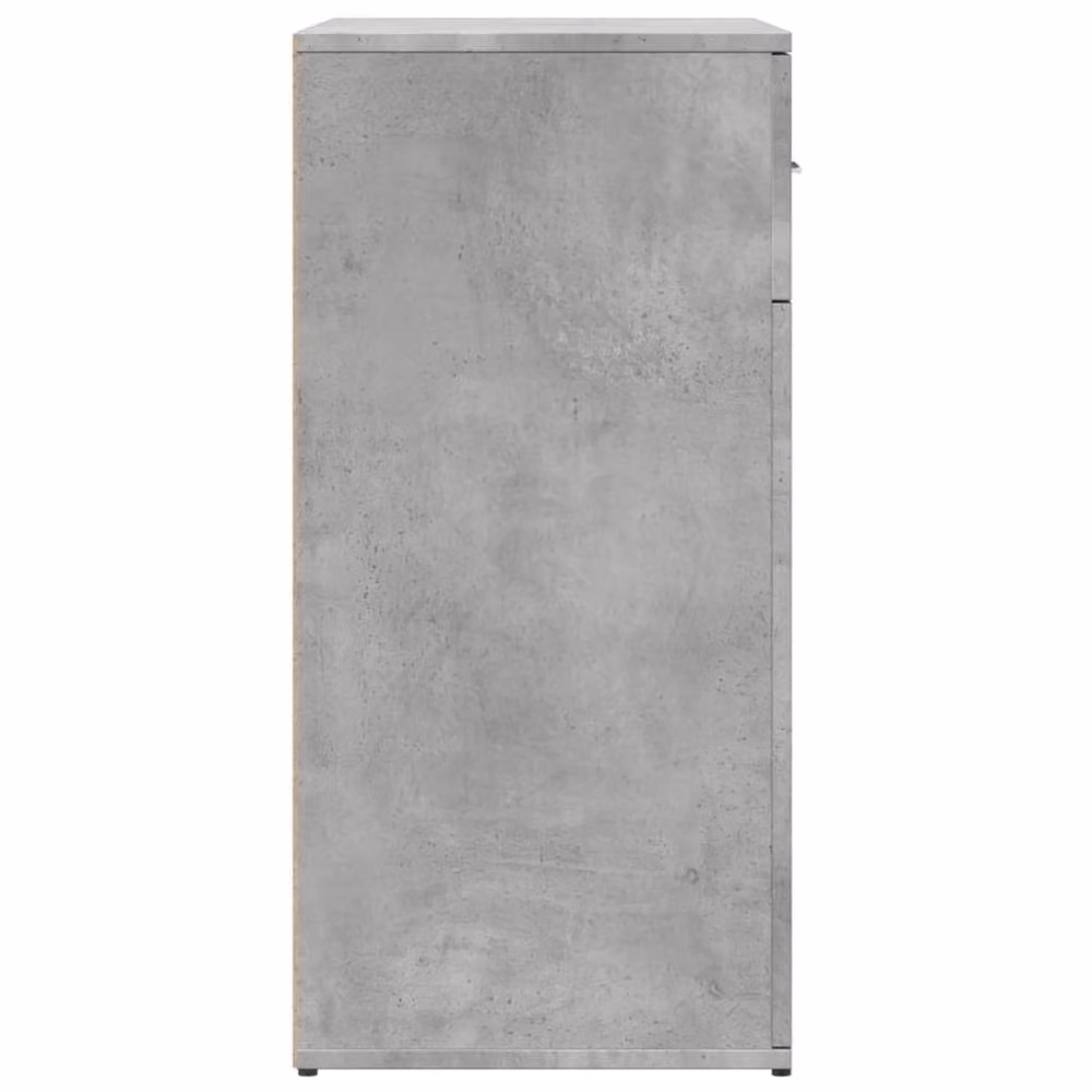 Berkfield Home Sideboard in Concrete Grey, W/D/H: 79 x 38 x 80 cm – 2