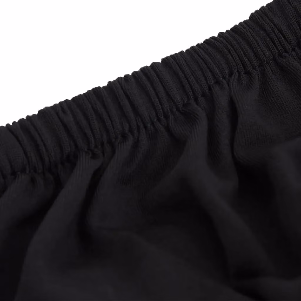 Berkfield Home Stretch Couch Slipcover in Black Polyester Jersey – 5