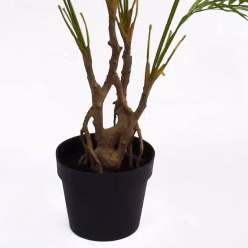 Leaf Design UK Large Realistic Artificial Palm Tree in Green and Silver, Height: 90 cm – 3
