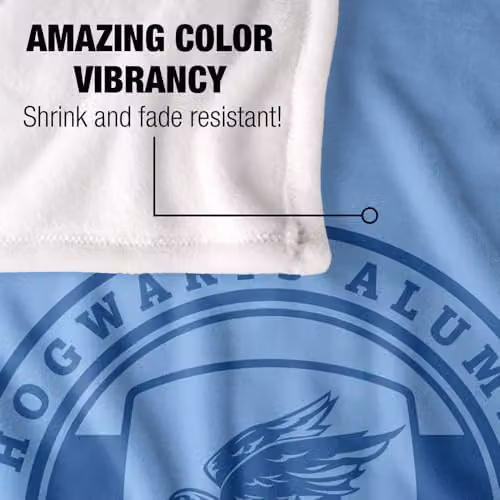 Warner Bros. Harry Potter Ravenclaw House Badge Super Soft Fleece Throw Blanket, Multicolour, W: 91.44 cm, H: 147 cm – 3