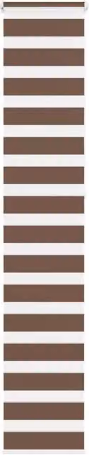 Berkfield Home Brown Zebra Blind with Animal Pattern, W: 45 cm, H: 230 cm