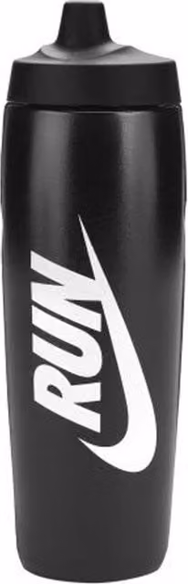 Nike Refuel Graphic Print Water Bottle, 680ml, Black/White