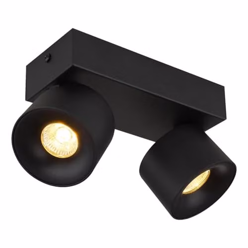 Globo Lighting LED Surface Spotlight in Black, W/D/H: 20.5 x 12 x 7.2 cm