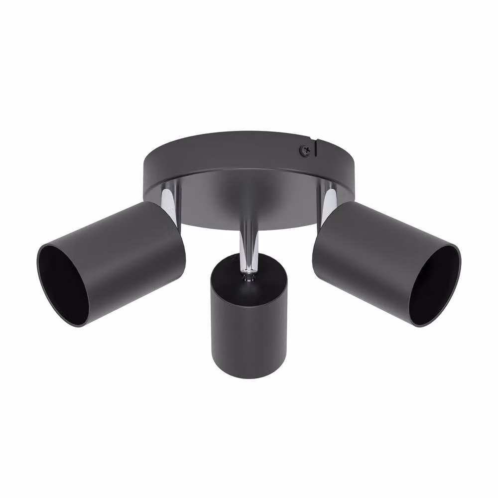 Eglo Reciso-E Black Steel 3-Light Modern Ceiling Spotlight – 2