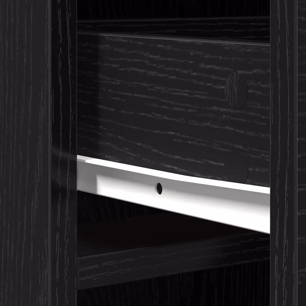 Berkfield Home Minimalist Highboard in Black Oak, W/D/H: 40 x 41 x 135 cm – 3