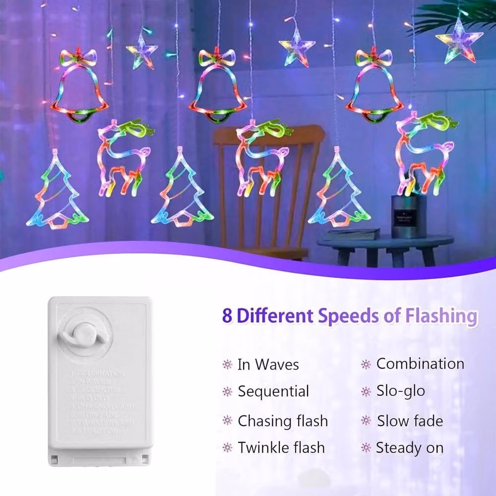 Kelvenix Multicolour RGB LED Twinkling Fairy String Lights for Christmas and Parties – 3
