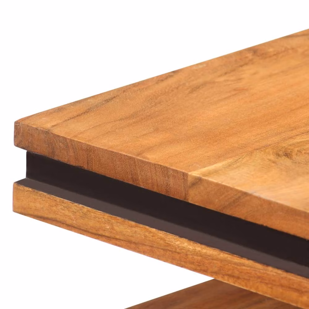 Berkfield Home Brown Solid Acacia Wood Coffee Table W/D/H: 100 x 45 x 33 cm – 3
