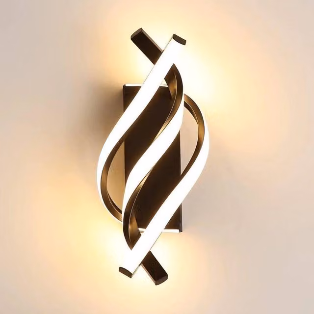 EONLION Modern LED Up and Down Wall Light in Black – 1