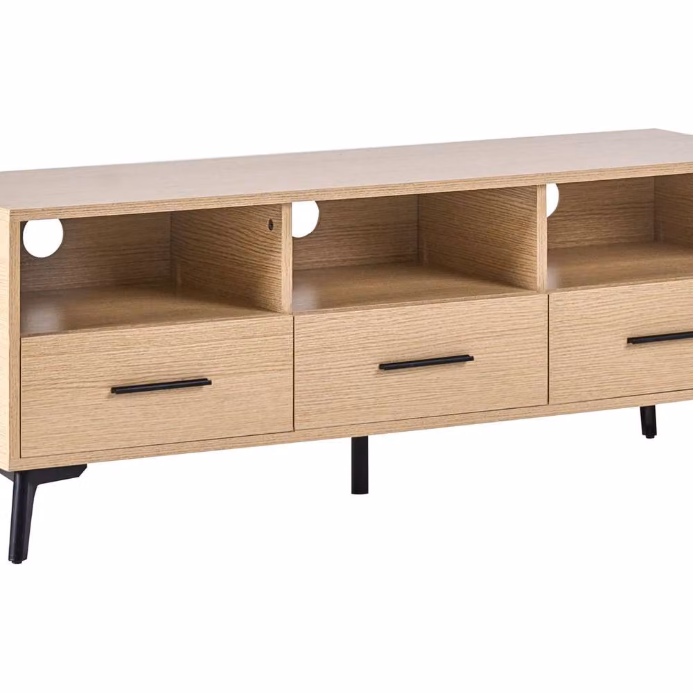 Wyld and Coco Modern Brown MDF TV Stand, W/D/H: 120 x 35 x 45 cm – 2