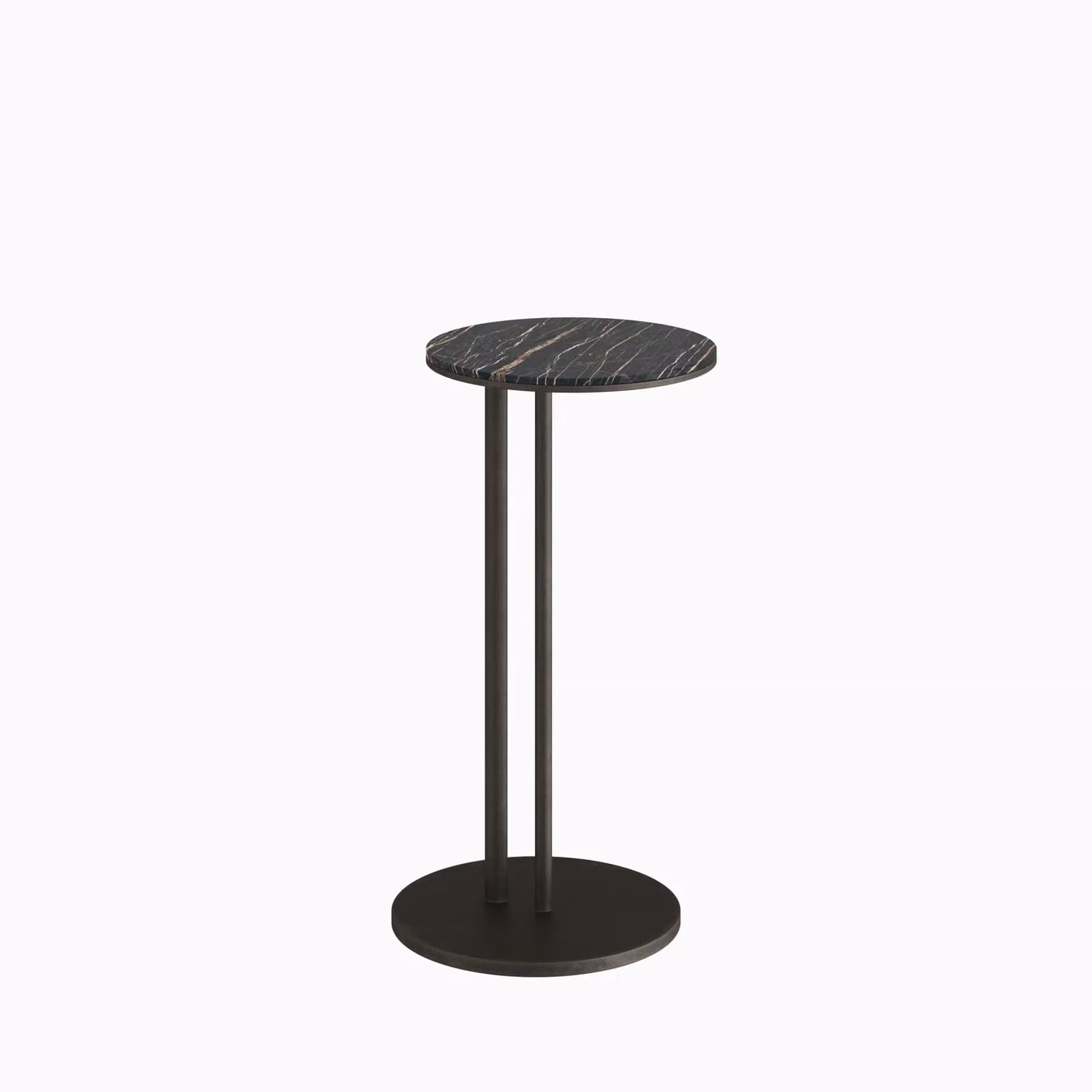 Dome Deco TRENTO S Side Table with Black Marble Top
