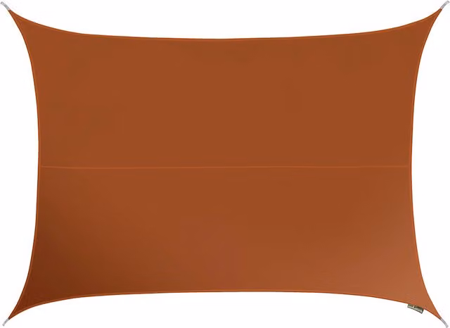 Kookaburra Rectangular Water Resistant Sun Shade Sail in Orange, W: 6 m, D: 5 m