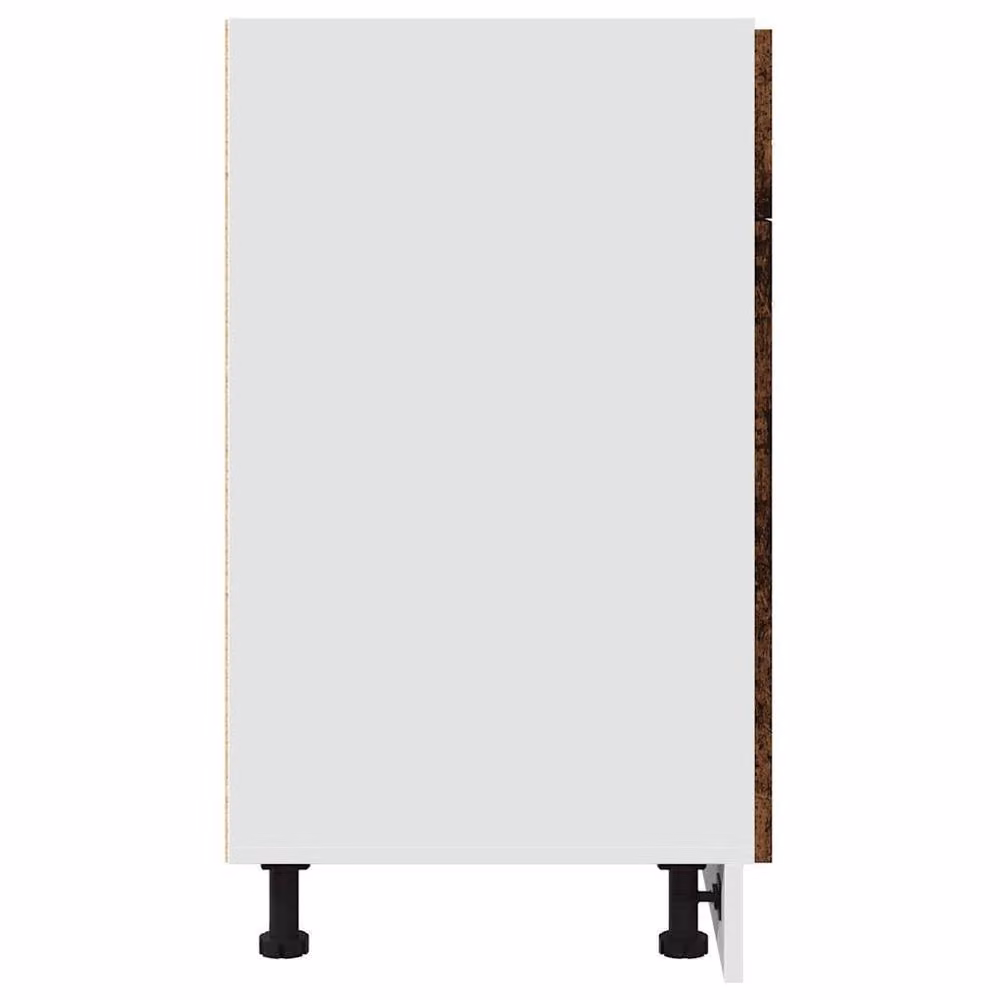 Berkfield Home Lyon Old Wood Drawer Bottom Cabinet in Brown, W/D/H: 80 x 46 x 81.5 cm – 2