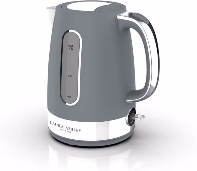 Laura Ashley Jug Kettle, 1.7 l, Grey