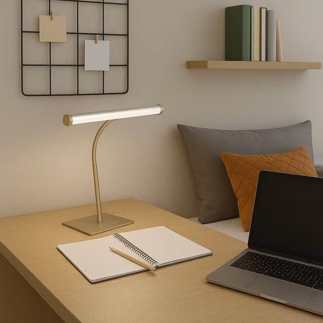 Eglo Riccione LED Dimmable Touch Desk Lamp in Gold or Silver – 3