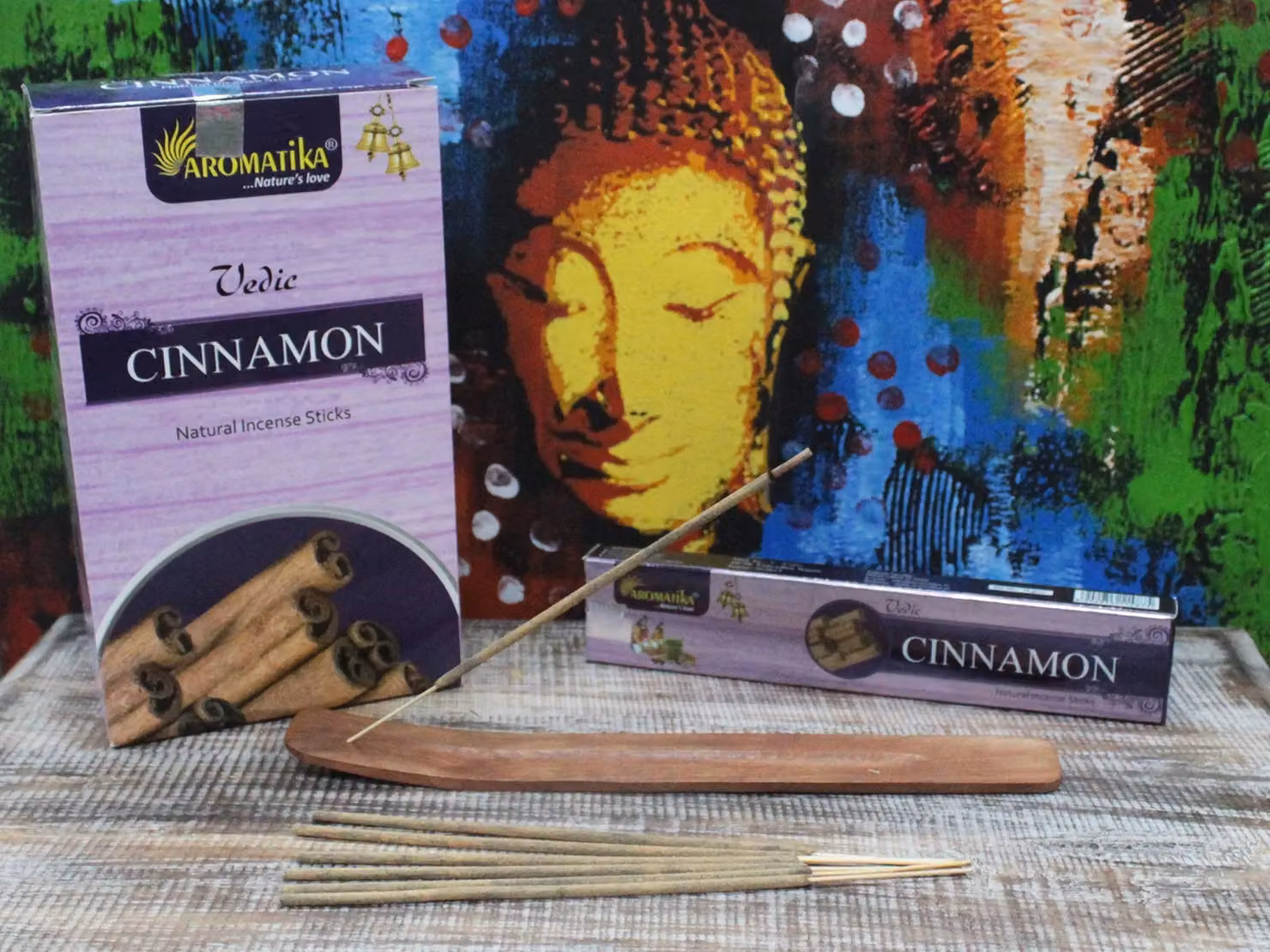 Aromatika KDMD Vedic Cinnamon Spicy Incense Sticks in Black – 2