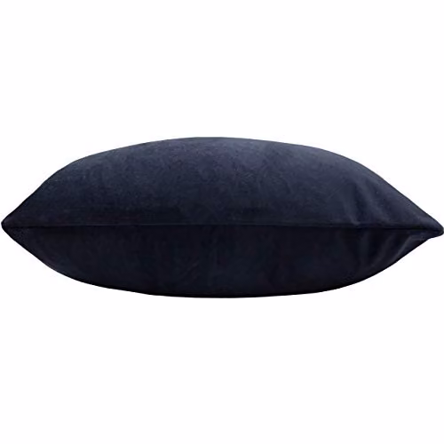 Paoletti Blue Velvet Rectangular Cushion, W: 50 cm, H: 30 cm – 2