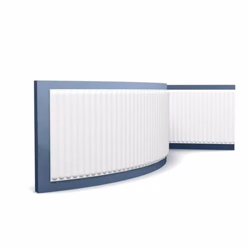 Orac Decor W214F Modern 3D Wall Panel, White Purotouch, W: 40 cm, H: 200 cm, D: 1.5 cm